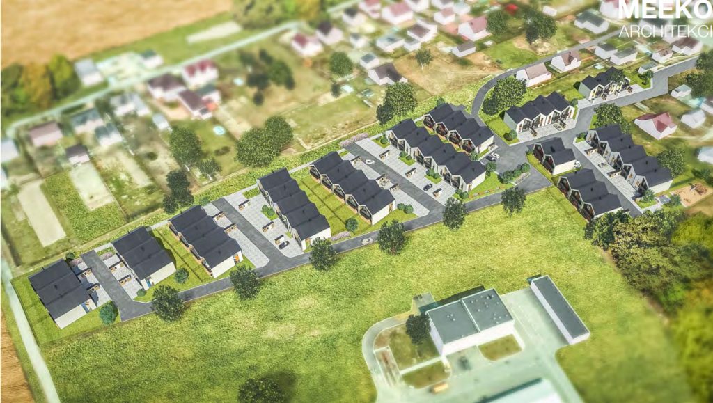 Skrzydlate Osiedle to nowoczesny design. Balans pomiędzy naturą w postaci tętniących życiem ogrodów a przestronną częścią mieszkalną..